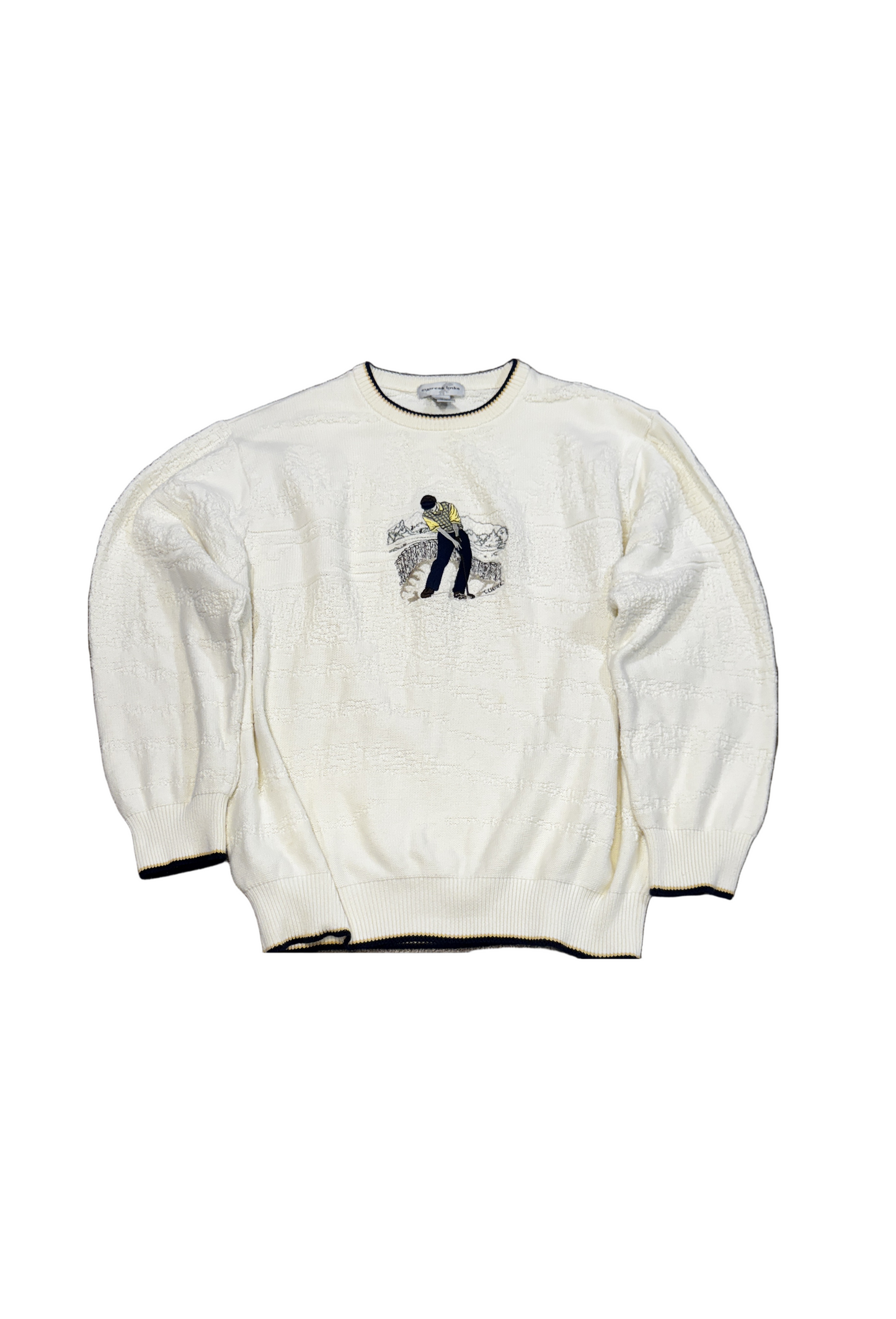 Cypress Links Golf Crewneck Sweater — Size L