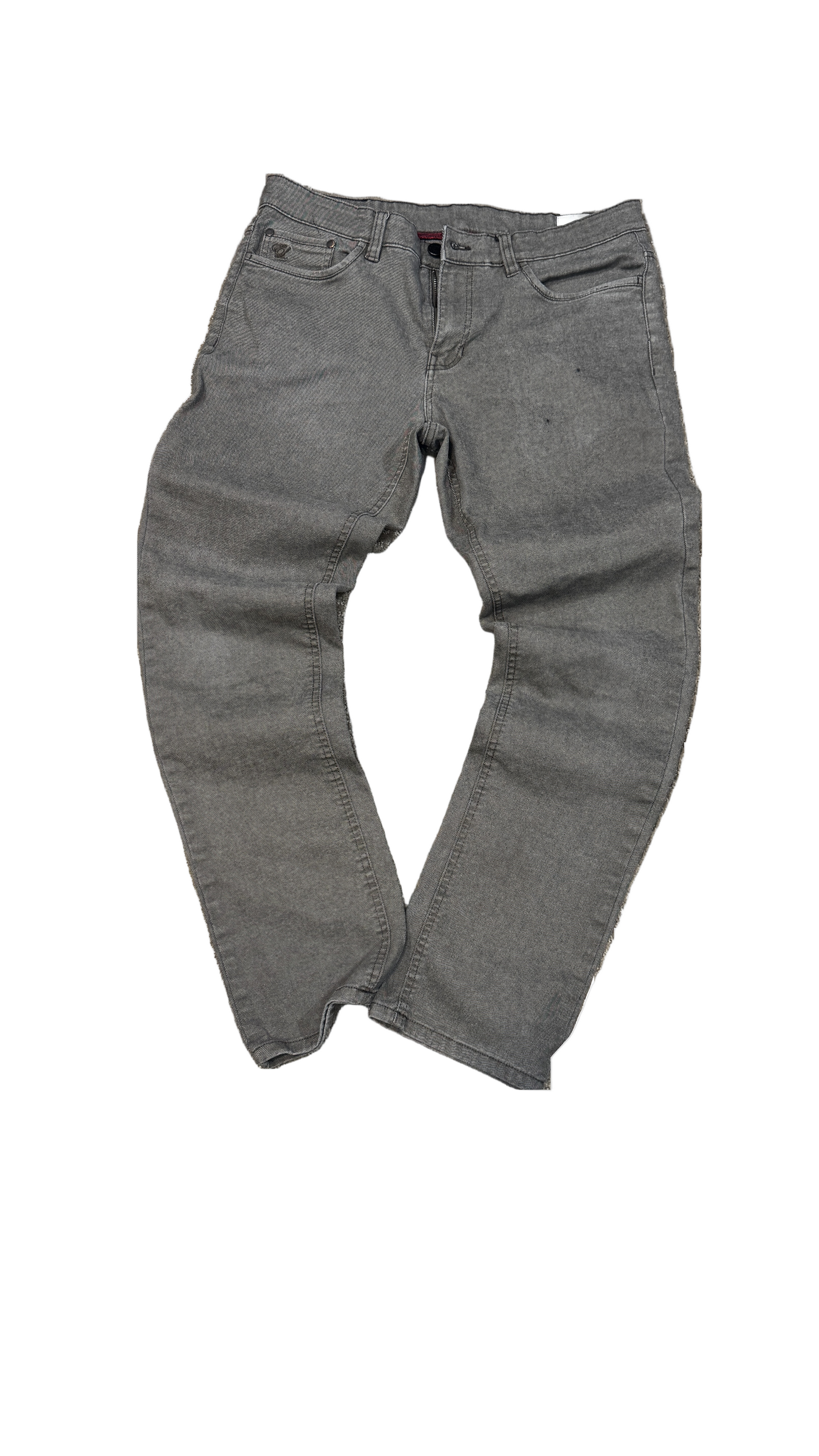 English Laundry Slim Straight Jeans 32x32 Grey Wash – men’s denim with five-pocket design and soft stretch fabric.