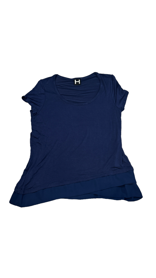 H by Bordeaux Layered Hem Tee - Size M